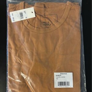 NWT Mills Supply By Splendid Unisex Almond T-Shirt Size Large